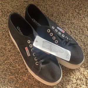 COPY - SUPERGA WOMEN’S Size 9 2750 Black Platform Shoes! NWT!